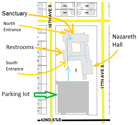 Map of Bethel Evangelical Lutheran Church